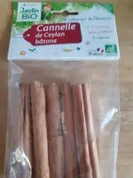 Mängden socker i Cannelle de Ceylan bâtons 25 g