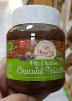 Mängden socker i Pate à tartiner chocolat noisette sans gluten bio