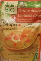 Mängden socker i Patate douce et lentilles corail