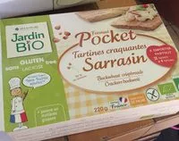 Mängden socker i tartines craquantes sarrazin