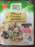 Mängden socker i Müesli céréales germées