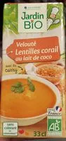 Mängden socker i Soupe veloutée lentilles corail au lait de coco