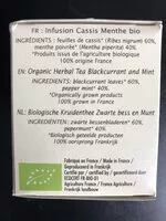 Mängden socker i Infusion cassis menthe