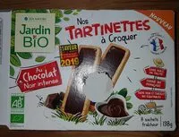 Mängden socker i Nos tartinettes à croquer