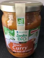 Mängden socker i Sauce curry lait de coco