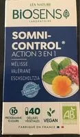 Mängden socker i Biosens laboratoire somni-contrôle action 3 en 1