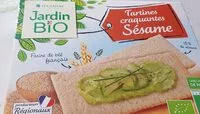 Mängden socker i Tartines craquantes sésame jardin bio