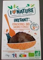 Mängden socker i Instant' couscous bio raisin et épices