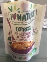 Mängden socker i Riz et légumes au curry bio