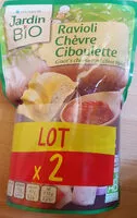 Mängden socker i Ravioli chèvre ciboulette