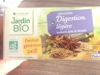 Mängden socker i Jardin bio digestion légère