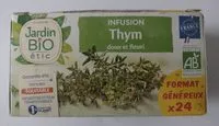 Mängden socker i Infusion thym bio