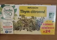 Mängden socker i Infusion Thym Citronné