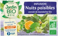 Mängden socker i Infusion nuits paisible