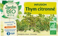 Mängden socker i Infusion thym citronné