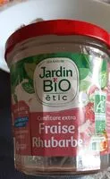 Mängden socker i Confiture fraises rhubarbe