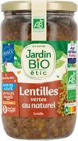 Mängden socker i Lentilles vertes au naturel