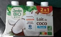 Mängden socker i Lait de coco
