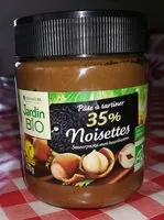 Mängden socker i Pâte à tartiner 35% noisettes