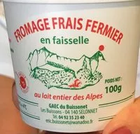 Mängden socker i Fromage frais faisselle
