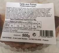 Mängden socker i Tarte aux poires