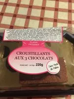 Mängden socker i Croustillants aux 3 chocolats