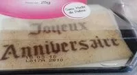 Mängden socker i Plaque en Pâte d'Amande Joyeux Anniversaire