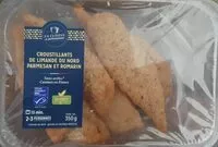 Mängden socker i Croustillants de limande du nord parmesan et romarin