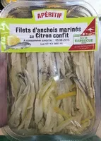 Mängden socker i Filets d'anchois marinés au citron confit