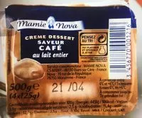 Mängden socker i Crème Dessert Café