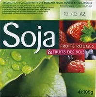 Mängden socker i Yogurt soja frutos rojos