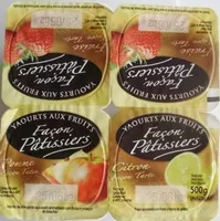 Mängden socker i Yaourts aux fruits Façon Pâtissiers (Fraise, Pomme, Citron)