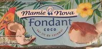 Mängden socker i Fondant coco sur lit de caramel