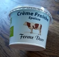 Mängden socker i Creme fraiche epaisse FERME DURR