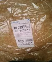 Mängden socker i 10 crêpes de froment