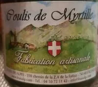 Mängden socker i Coulis de Myrtille