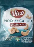 Mängden socker i Noix de cajou grillées à sec
