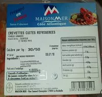 Mängden socker i Crevettes cuites réfrigérées