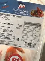 Mängden socker i Crevettes cuites refrigérées