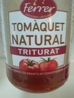 Mängden socker i Tomàquet natural triturat