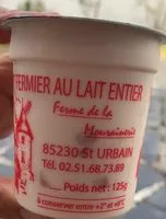 Mängden socker i Yaourt fermier au lait entier