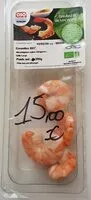 Mängden socker i Crevettes bio décortiquées cuites réfrigérées