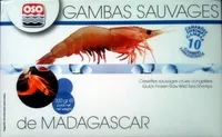 Mängden socker i Gambas sauvages de Madagascar
