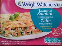 Mängden socker i Lasagnes Saumon et petits légumes, Pâtes Fraîches (2,7 % MG), Surgelé