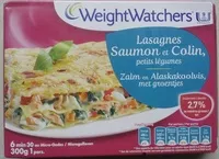 Mängden socker i Lasagnes Saumon et Colin petits légumes