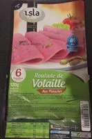 Mängden socker i Isla Mondial Roulade De Dinde Pistache