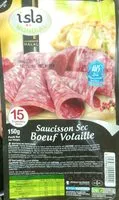 Mängden socker i Saucisson sec boeuf volaille