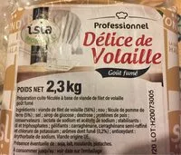 Mängden socker i Volaille goût fumé