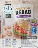 Mängden socker i Emince de kebab poulet marine