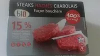 Mängden socker i Steak Haché Charolais 15% MG